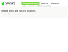 Tablet Screenshot of hosture.com